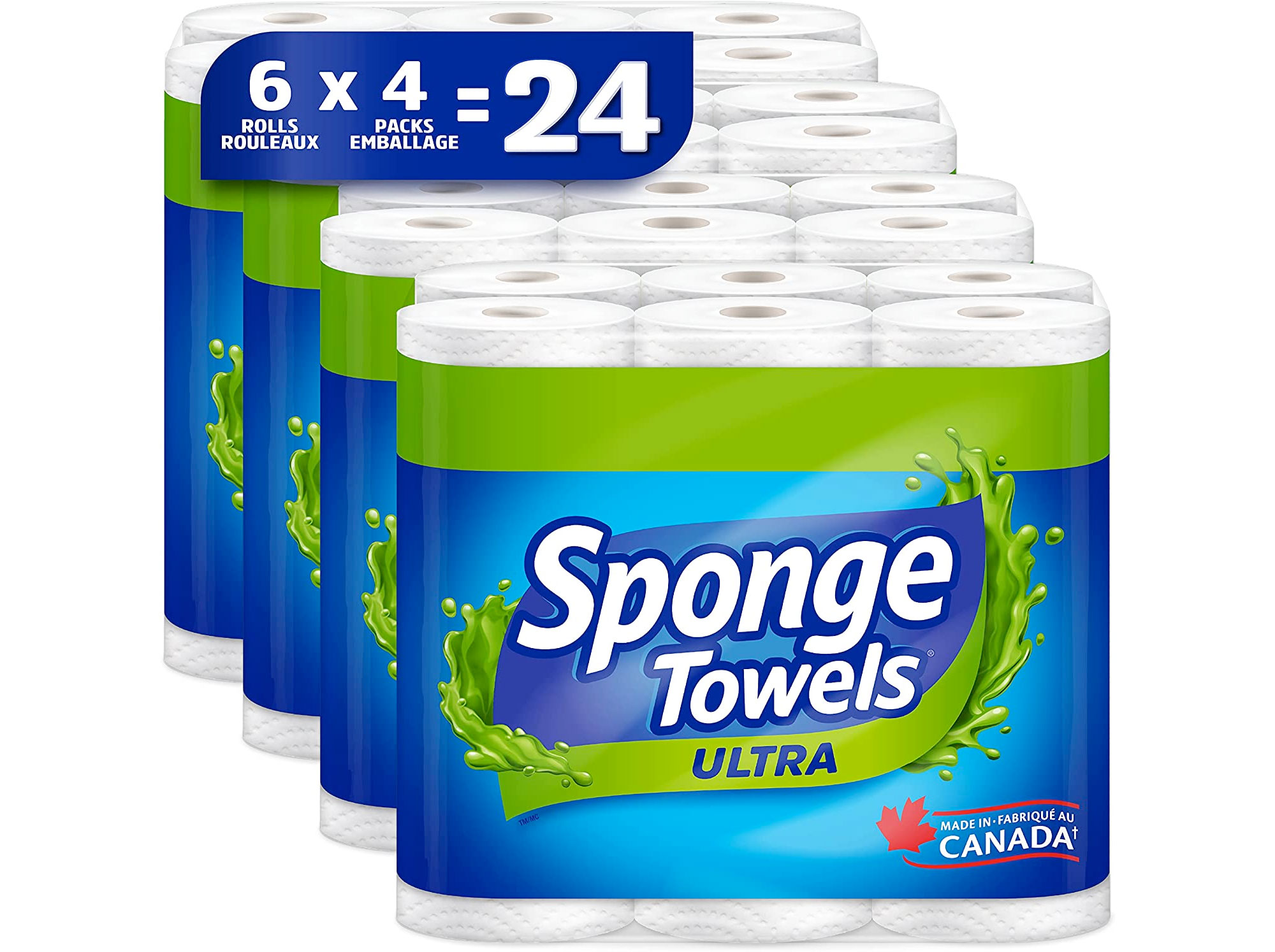 Amazon：SpongeTowels Ultra Paper Towel(24 Rolls)只卖$19.88